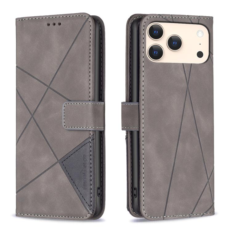 Magnetic Buckle Rhombus Texture Leather Phone Case, For iPhone 17 Pro Max, For iPhone 17 Pro, For iPhone 17, For iPhone Air