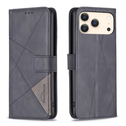 Magnetic Buckle Rhombus Texture Leather Phone Case, For iPhone 18 Pro/17 Pro, For iPhone 18 Pro Max/17 Pro Max, For iPhone 17, For iPhone 17 Air