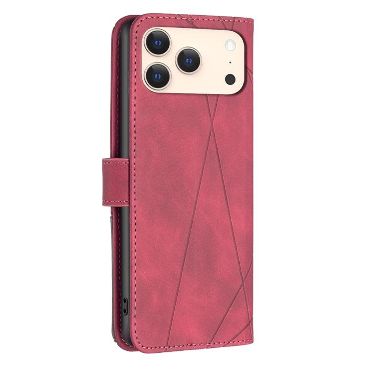Magnetic Buckle Rhombus Texture Leather Phone Case, For iPhone 17 Pro Max, For iPhone 17 Pro, For iPhone 17, For iPhone Air