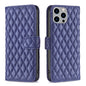 Diamond Lattice Wallet Flip Leather Phone Case, For iPhone 16, For iPhone 15 Pro Max, For iPhone 15 Pro, For iPhone 15 Plus
