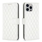 Diamond Lattice Wallet Flip Leather Phone Case, For iPhone 16, For iPhone 15 Pro Max, For iPhone 15 Pro, For iPhone 15 Plus