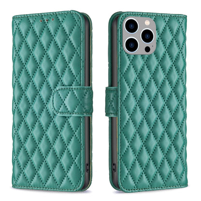 Diamond Lattice Wallet Flip Leather Phone Case, For iPhone 16, For iPhone 15 Pro Max, For iPhone 15 Pro, For iPhone 15 Plus