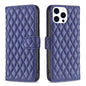 Diamond Lattice Wallet Flip Leather Phone Case, For iPhone 16, For iPhone 15 Pro Max, For iPhone 15 Pro, For iPhone 15 Plus