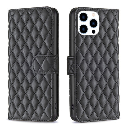 Diamond Lattice Wallet Flip Leather Phone Case, For iPhone 16, For iPhone 15 Pro Max, For iPhone 15 Pro, For iPhone 15 Plus