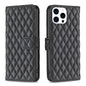 Diamond Lattice Wallet Flip Leather Phone Case, For iPhone 16, For iPhone 15 Pro Max, For iPhone 15 Pro, For iPhone 15 Plus