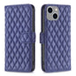 Diamond Lattice Wallet Flip Leather Phone Case, For iPhone 16, For iPhone 15 Pro Max, For iPhone 15 Pro, For iPhone 15 Plus