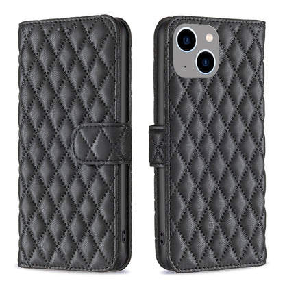 Diamond Lattice Wallet Flip Leather Phone Case, For iPhone 16, For iPhone 15 Pro Max, For iPhone 15 Pro, For iPhone 15 Plus
