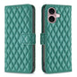 Diamond Lattice Wallet Flip Leather Phone Case, For iPhone 16, For iPhone 15 Pro Max, For iPhone 15 Pro, For iPhone 15 Plus