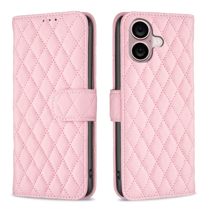 Diamond Lattice Wallet Flip Leather Phone Case, For iPhone 16, For iPhone 15 Pro Max, For iPhone 15 Pro, For iPhone 15 Plus