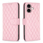 Diamond Lattice Wallet Flip Leather Phone Case, For iPhone 16, For iPhone 15 Pro Max, For iPhone 15 Pro, For iPhone 15 Plus