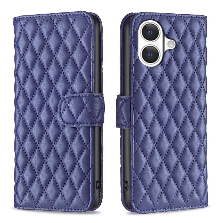 Diamond Lattice Wallet Flip Leather Phone Case, For iPhone 17e / 16e, For iPhone 17 Pro Max, For iPhone 17 Pro, For iPhone 17