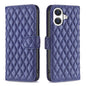 Diamond Lattice Wallet Flip Leather Phone Case, For iPhone 17e / 16e, For iPhone 17 Pro Max, For iPhone 17 Pro, For iPhone 17