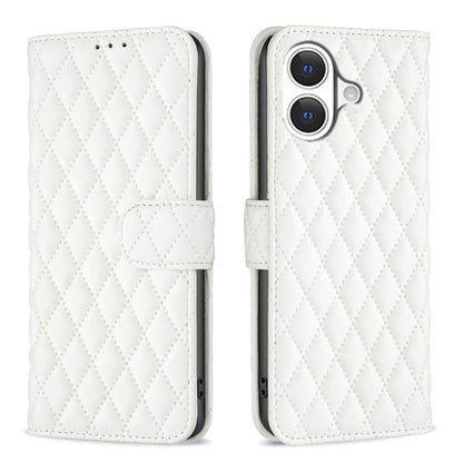 Diamond Lattice Wallet Flip Leather Phone Case, For iPhone 17e / 16e, For iPhone 17 Pro Max, For iPhone 17 Pro, For iPhone 17