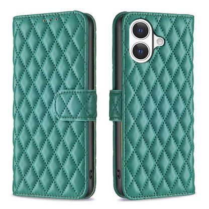 Diamond Lattice Wallet Flip Leather Phone Case, For iPhone 17e / 16e, For iPhone 17 Pro Max, For iPhone 17 Pro, For iPhone 17