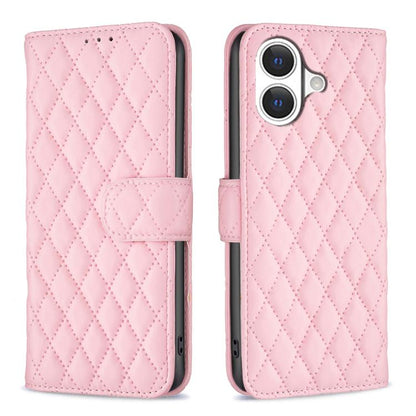 Diamond Lattice Wallet Flip Leather Phone Case, For iPhone 17e / 16e, For iPhone 17 Pro Max, For iPhone 17 Pro, For iPhone 17