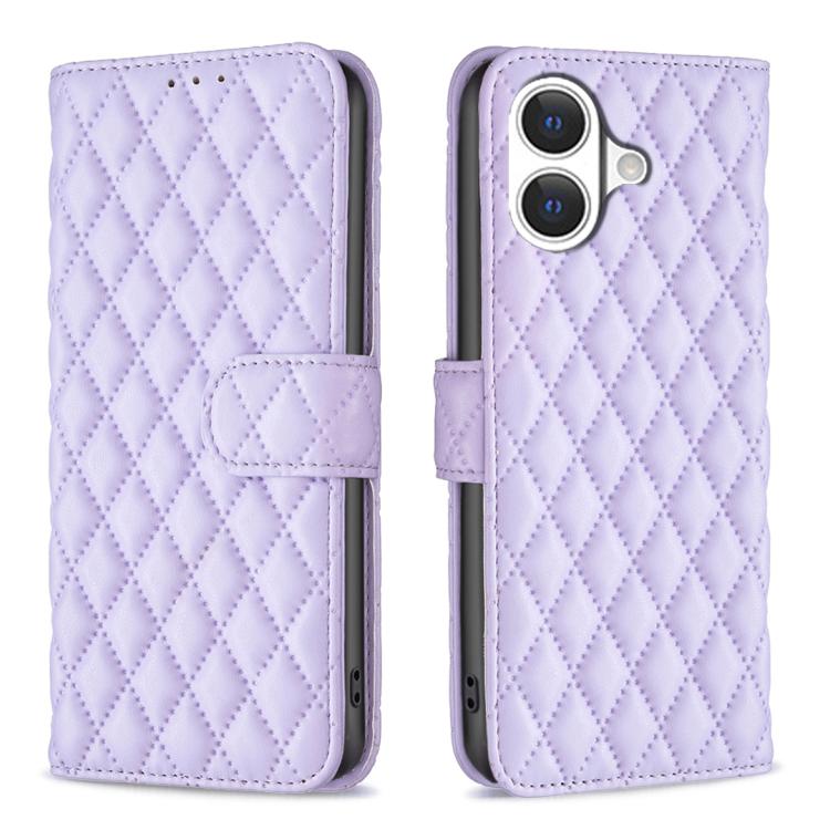 Diamond Lattice Wallet Flip Leather Phone Case, For iPhone 17e / 16e, For iPhone 17 Pro Max, For iPhone 17 Pro, For iPhone 17