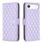Diamond Lattice Wallet Flip Leather Phone Case, For iPhone Air, For iPhone 16 Pro Max, For iPhone 16 Pro, For iPhone 16 Plus