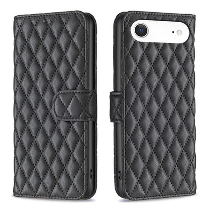 Diamond Lattice Wallet Flip Leather Phone Case, For iPhone Air, For iPhone 16 Pro Max, For iPhone 16 Pro, For iPhone 16 Plus