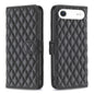 Diamond Lattice Wallet Flip Leather Phone Case, For iPhone Air, For iPhone 16 Pro Max, For iPhone 16 Pro, For iPhone 16 Plus