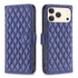 Diamond Lattice Wallet Flip Leather Phone Case, For iPhone 17e / 16e, For iPhone 17 Pro Max, For iPhone 17 Pro, For iPhone 17