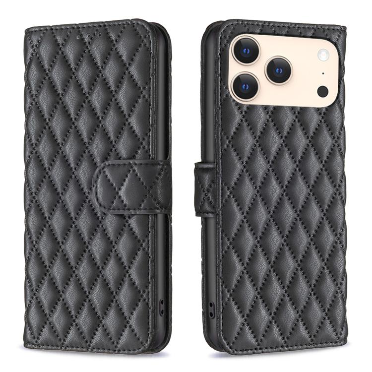 Diamond Lattice Wallet Flip Leather Phone Case, For iPhone 17e / 16e, For iPhone 17 Pro Max, For iPhone 17 Pro, For iPhone 17
