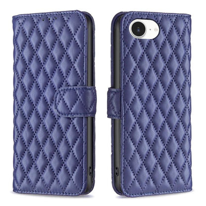 Diamond Lattice Wallet Flip Leather Phone Case, For iPhone 17e / 16e, For iPhone 17 Pro Max, For iPhone 17 Pro, For iPhone 17