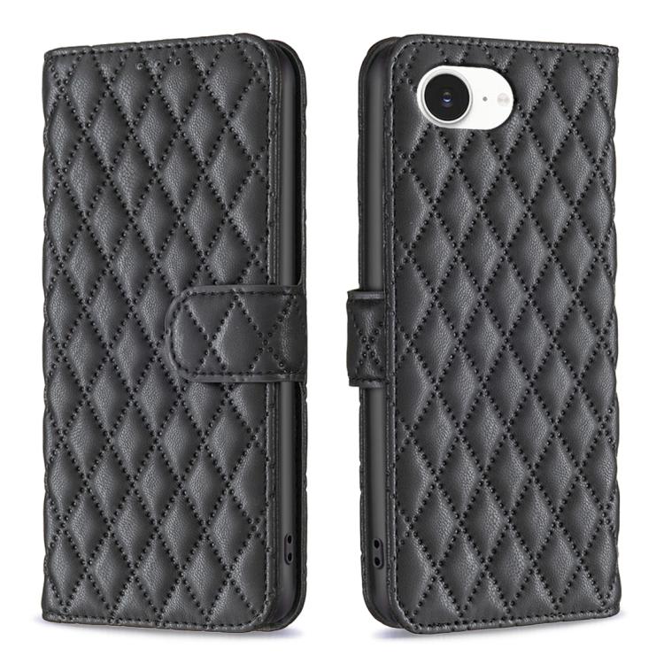 Diamond Lattice Wallet Flip Leather Phone Case, For iPhone 17e / 16e, For iPhone 17 Pro Max, For iPhone 17 Pro, For iPhone 17