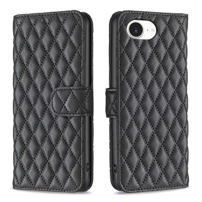 Diamond Lattice Wallet Flip Leather Phone Case, For iPhone 17e / 16e, For iPhone 17 Pro Max, For iPhone 17 Pro, For iPhone 17
