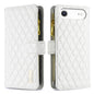 Diamond Lattice Zipper Wallet Leather Flip Phone Case, For iPhone 17 Pro Max, For iPhone 17 Pro, For iPhone 17, For iPhone Air