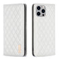 Diamond Lattice Magnetic Leather Flip Phone Case, For iPhone 15 Pro Max, For iPhone 15 Pro, For iPhone 15 Plus, For iPhone 15