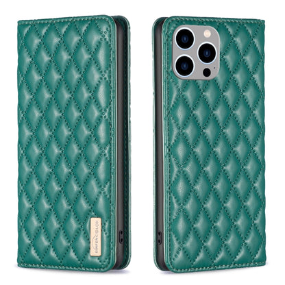 Diamond Lattice Magnetic Leather Flip Phone Case, For iPhone 15 Pro Max, For iPhone 15 Pro, For iPhone 15 Plus, For iPhone 15