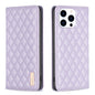 Diamond Lattice Magnetic Leather Flip Phone Case, For iPhone 16 Pro Max, For iPhone 16 Pro, For iPhone 16 Plus, For iPhone 16