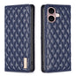 Diamond Lattice Magnetic Leather Flip Phone Case, For iPhone 16 Pro Max, For iPhone 16 Pro, For iPhone 16 Plus, For iPhone 16