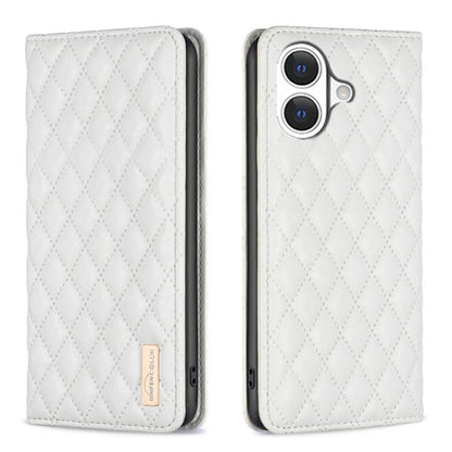 Diamond Lattice Magnetic Leather Flip Phone Case, For iPhone 17 Pro Max, For iPhone 17 Pro, For iPhone 17, For iPhone Air