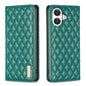 Diamond Lattice Magnetic Leather Flip Phone Case, For iPhone 17 Pro Max, For iPhone 17 Pro, For iPhone 17, For iPhone Air
