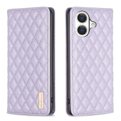 Diamond Lattice Magnetic Leather Flip Phone Case, For iPhone 17 Pro Max, For iPhone 17 Pro, For iPhone 17, For iPhone Air