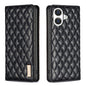 Diamond Lattice Magnetic Leather Flip Phone Case, For iPhone 17 Pro Max, For iPhone 17 Pro, For iPhone 17, For iPhone Air