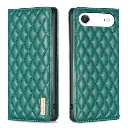 Diamond Lattice Magnetic Leather Flip Phone Case, For iPhone 17 Pro Max, For iPhone 17 Pro, For iPhone 17, For iPhone Air