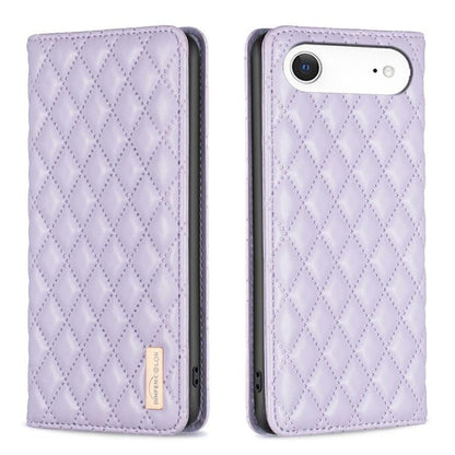 Diamond Lattice Magnetic Leather Flip Phone Case, For iPhone 17 Pro Max, For iPhone 17 Pro, For iPhone 17, For iPhone Air