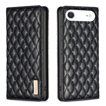 Diamond Lattice Magnetic Leather Flip Phone Case, For iPhone 17 Pro Max, For iPhone 17 Pro, For iPhone 17, For iPhone Air