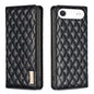 Diamond Lattice Magnetic Leather Flip Phone Case, For iPhone 17 Pro Max, For iPhone 17 Pro, For iPhone 17, For iPhone Air