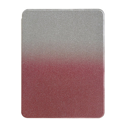 Gradient Glitter Magnetic Split Leather Tablet Case