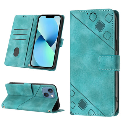 Skin-feel Embossed Leather Phone Case, For iPhone 15, For iPod Touch 7 / 6 / 5