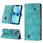 Skin-feel Embossed Leather Phone Case, For iPhone 15, For iPod Touch 7 / 6 / 5