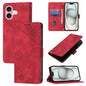 Skin-feel Embossed Leather Phone Case, For iPhone 16, For iPhone 15 Pro Max, For iPhone 15 Pro, For iPhone 15 Plus