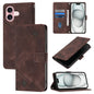 Skin-feel Embossed Leather Phone Case, For iPhone 16, For iPhone 15 Pro Max, For iPhone 15 Pro, For iPhone 15 Plus