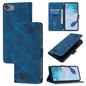 Skin-feel Embossed Leather Phone Case, For iPhone 15, For iPod Touch 7 / 6 / 5