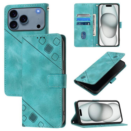 Skin-feel Embossed Leather Phone Case, For iPhone 17 Pro Max, For iPhone 17 Pro, For iPhone 17, For iPhone Air