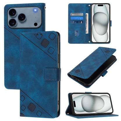 Skin-feel Embossed Leather Phone Case, For iPhone 17 Pro Max, For iPhone 17 Pro, For iPhone 17, For iPhone Air