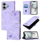 Skin-feel Embossed Leather Phone Case, For iPhone 18 Pro / 17 Pro, For iPhone 18 Pro Max / 17 Pro Max, For iPhone 17, For iPhone Air